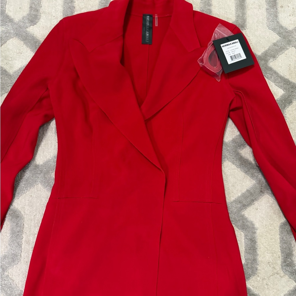 Norma Kamali Vibrant Red Blazer